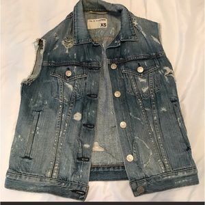 Rag and Bone Denim‎ distressed Vest